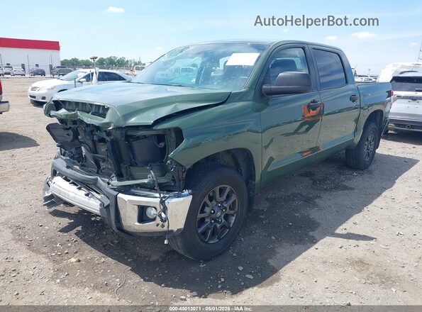 5TFEY5F18MX286740 2021 TOYOTA TUNDRA Green Vista tres cuartos delantera izquierda