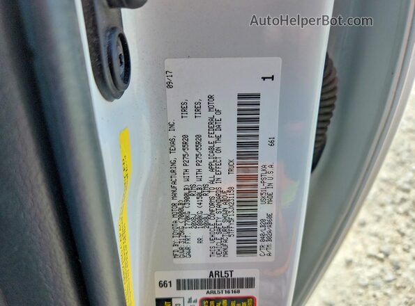 5TFFY5F13JX231158 2018 TOYOTA TUNDRA White 