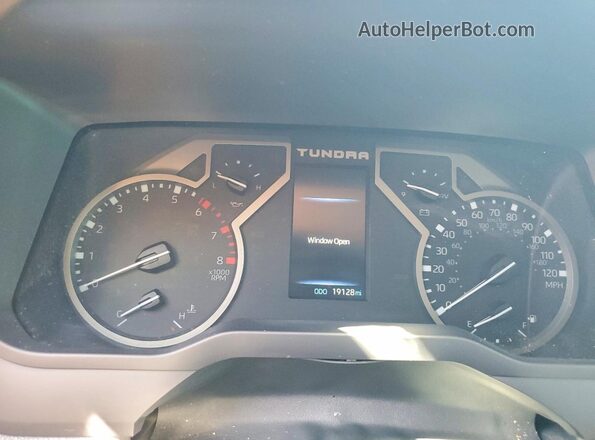 5TFJA5DB2PX058199 2023 TOYOTA TUNDRA White Vista del cuadro de instrumentos