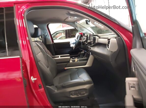 5TFJA5EC0NX006266 2022 TOYOTA TUNDRA Red Front interior view