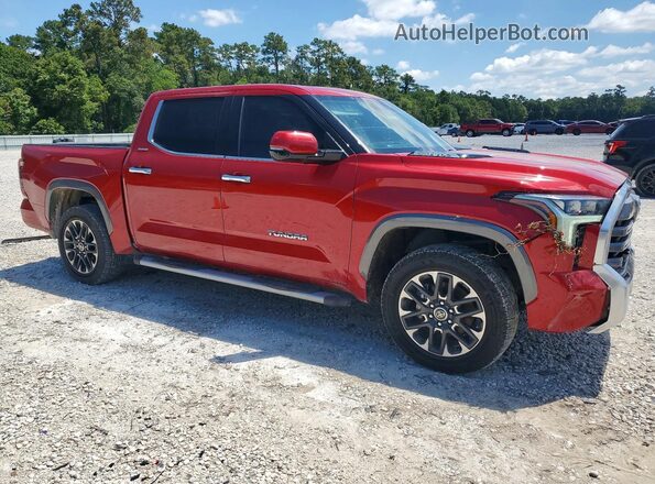 5TFJC5DB2PX020627 2023 TOYOTA TUNDRA Красный Передняя правая четверть
