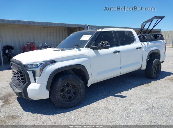 5TFJC5DB9PX017448 2023 TOYOTA TUNDRA HYBRID White წინა მარცხენა ხედი სამი მეოთხედიდან