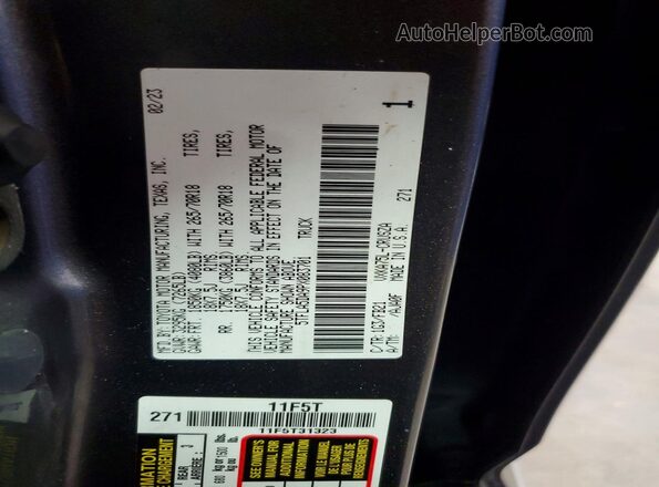 5TFLA5DA9PX083701 2023 TOYOTA TUNDRA Gray Widok komory silnika