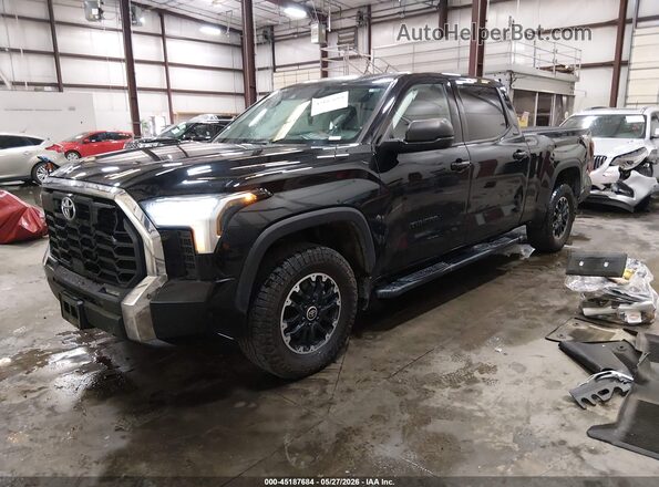 5TFLA5EC2NX004513 2022 TOYOTA TUNDRA Black Առջևի ձախ երեք քառորդ տեսարան