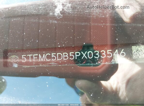 5TFMC5DB5PX033546 2023 TOYOTA TUNDRA HYBRID Зеленый Вид подкапотного пространства