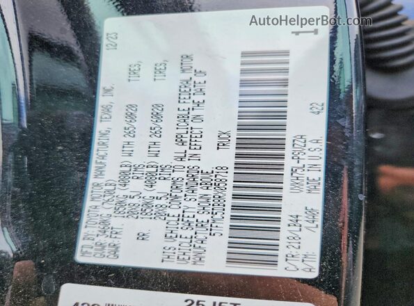 5TFMC5DB8RX058718 2024 TOYOTA TUNDRA Black 
