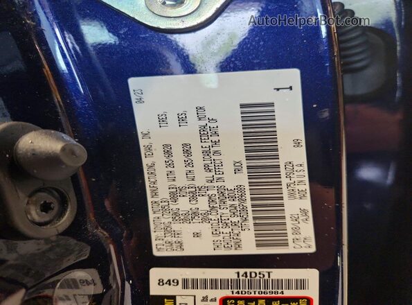 5TFNA5DB6PX096889 2023 TOYOTA TUNDRA Blue 