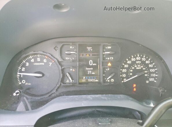5TFRM5F13KX142300 2019 TOYOTA TUNDRA Black ხელსაწყოთა პანელის ხედი