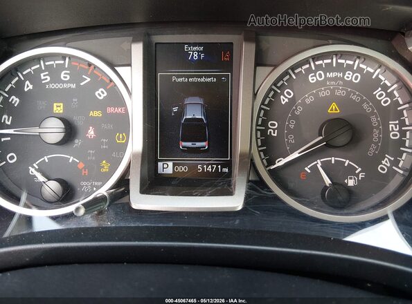 5TFRX5GN2HX075352 2017 TOYOTA TACOMA Белый Вид задних сидений