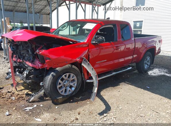 5TFSZ5AN6KX201062 2019 TOYOTA TACOMA Red Przód lewy