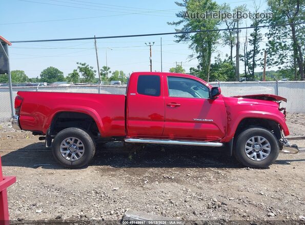 5TFSZ5AN6KX201062 2019 TOYOTA TACOMA Red Widok wnętrza z tyłu