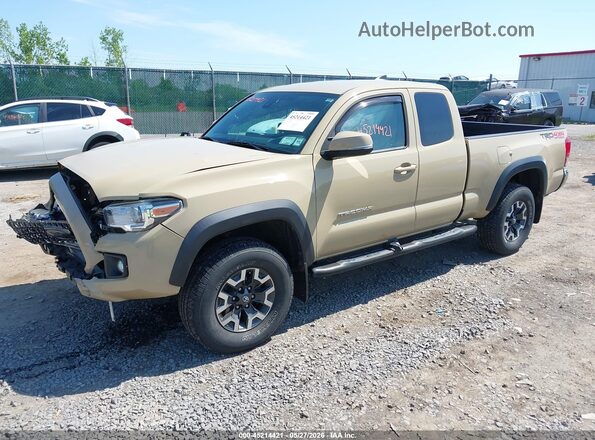 5TFSZ5AN8KX192087 2019 TOYOTA TACOMA Tan Vista tres cuartos delantera izquierda