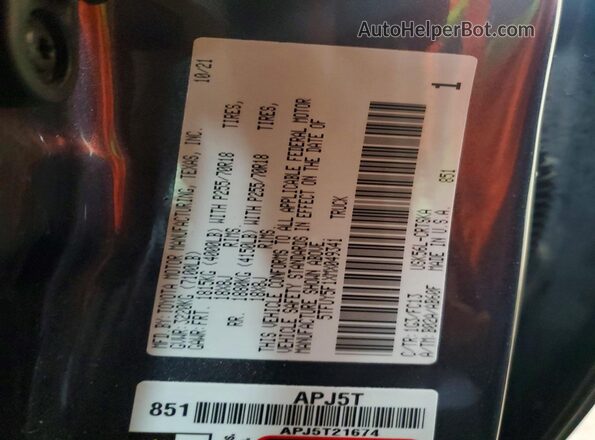 5TFUY5F1XMX049341 2021 TOYOTA TUNDRA Gray Widok komory silnika