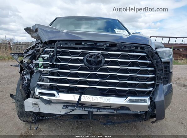 5TFVC5DB9PX036681 2023 TOYOTA TUNDRA HYBRID Gray Rear interior view