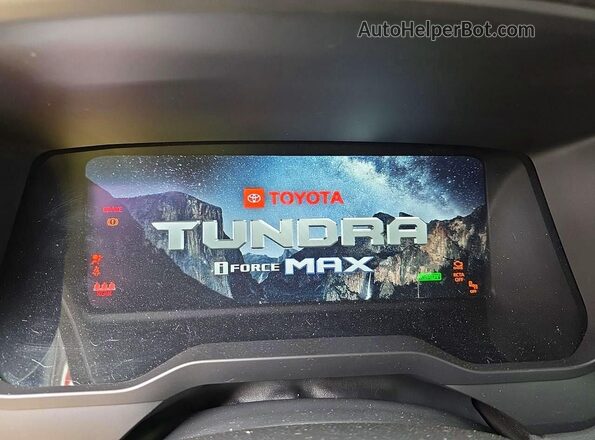 5TFWC5DB0SX090593 2025 TOYOTA TUNDRA Black Вид щитка приладів