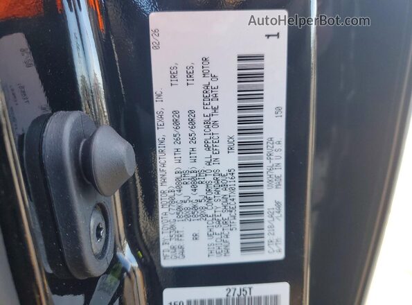 5TFWC5EC4TX011645 2026 TOYOTA TUNDRA Black Շարժիչի բաժամունքի տեսք