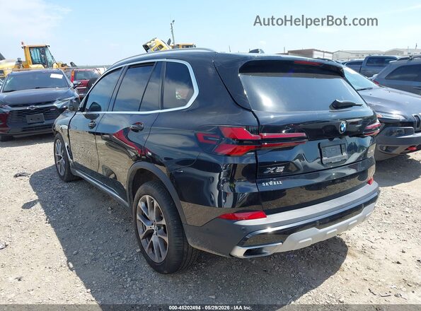 5UX13EU02S9W72707 2025 BMW X5 Black Trasero izquierdo