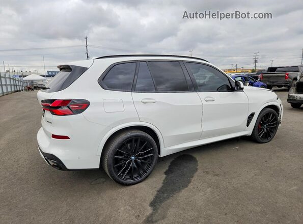 5UX13EU0XR9U59241 2024 BMW X5 White Trasero derecho