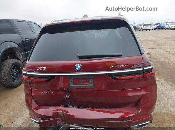 5UX23EM01S9Y82767 2025 BMW X7 Maroon 