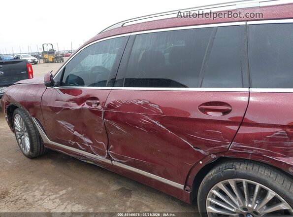 5UX23EM01S9Y82767 2025 BMW X7 Maroon 