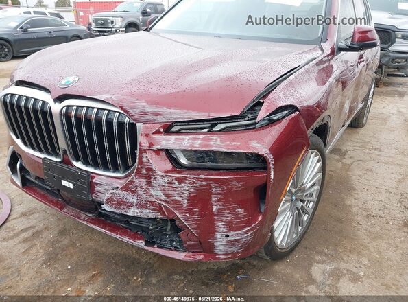 5UX23EM01S9Y82767 2025 BMW X7 Maroon 
