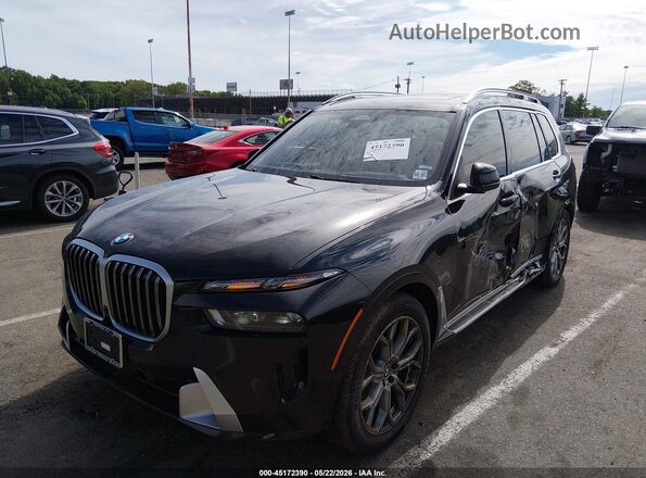 5UX23EM03R9U15408 2024 BMW X7 Black Передня ліва чверть