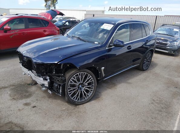 5UX23EU00T9117230 2026 BMW X5 Dark Blue Передняя левая четверть
