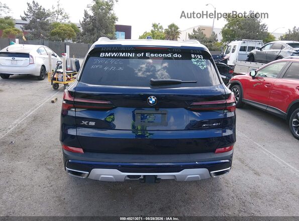 5UX23EU00T9117230 2026 BMW X5 Dark Blue 