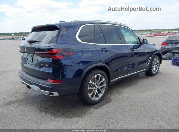 5UX23EU02T9218608 2026 BMW X5 Blue Tył prawy