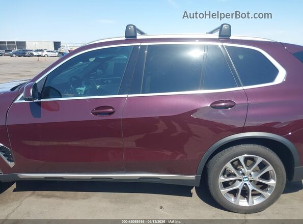 5UX23EU05R9V11802 2024 BMW X5 Burgundy სალონის 360-გრადუსიანი ხედი