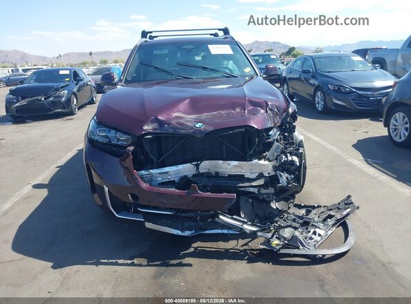 5UX23EU05R9V11802 2024 BMW X5 Burgundy ხელსაწყოთა პანელის ხედი