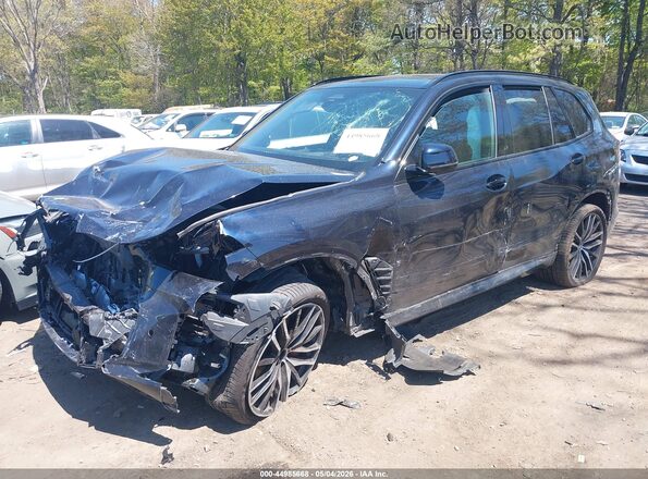 5UX23EU0XR9S35505 2024 BMW X5 Черный Передняя левая четверть