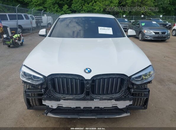 5UX2V1C03M9G26656 2021 BMW X4 White Вид щитка приладів