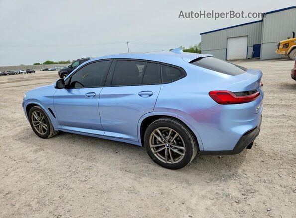 5UX2V1C05L9D00632 2020 BMW X4 Blue Tył lewy