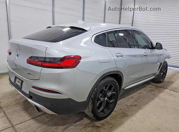 5UX2V1C07L9B46229 2020 BMW X4 Silver Հետևի աջ