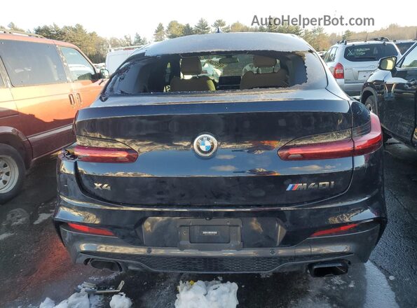 5UX2V5C02M9H82906 2021 BMW X4 Blue Вид ззаду
