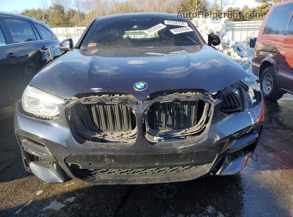 5UX2V5C02M9H82906 2021 BMW X4 Blue Вид спереду