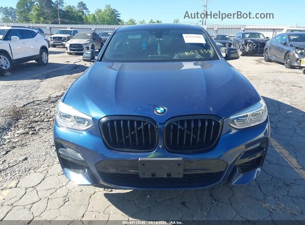 5UX2V5C04L9B53338 2020 BMW X4 Blue Instrument cluster view