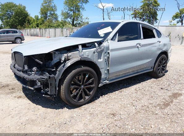 5UX33DT00N9K01342 2022 BMW X4 Gray Front left