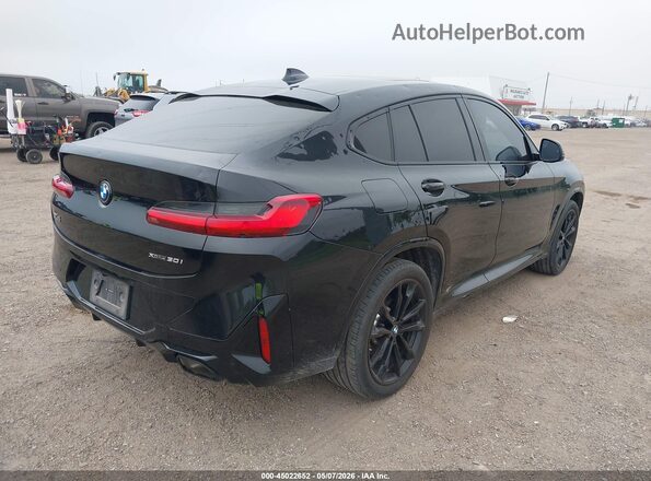 5UX33DT00R9U93547 2024 BMW X4 Black Rear right
