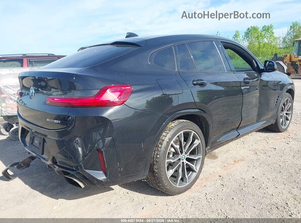 5UX33DT01N9K46483 2022 BMW X4 Black Հետևի աջ