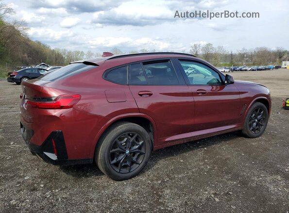 5UX33DT06P9R31386 2023 BMW X4 Red Задня права чверть