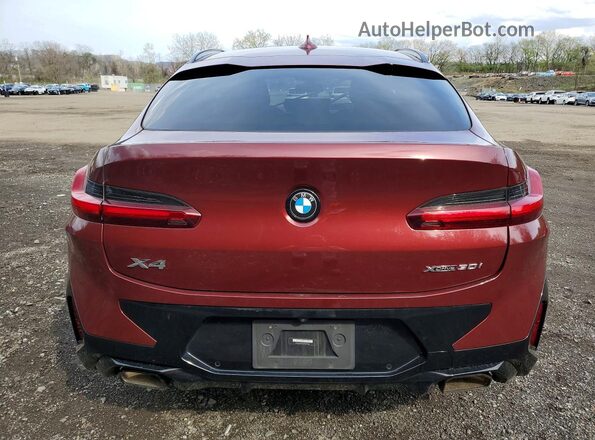 5UX33DT06P9R31386 2023 BMW X4 Red Вид ззаду