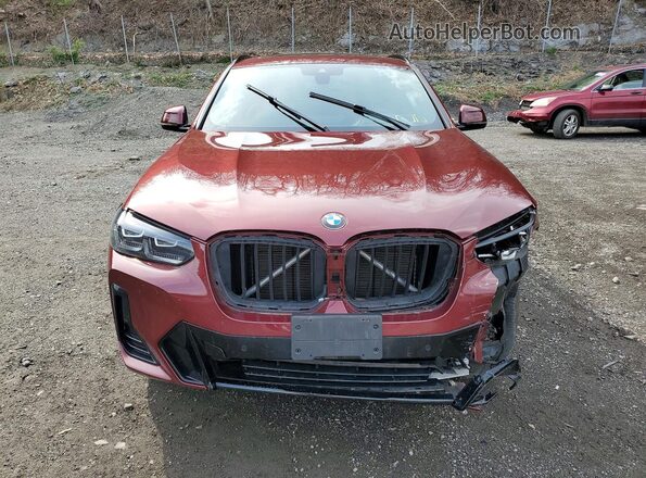 5UX33DT06P9R31386 2023 BMW X4 Red Вид спереду