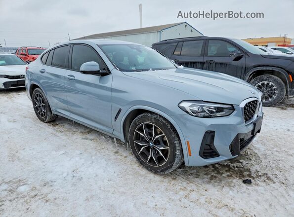 5UX33DT07N9K66947 2022 BMW X4 Серый Передняя правая четверть