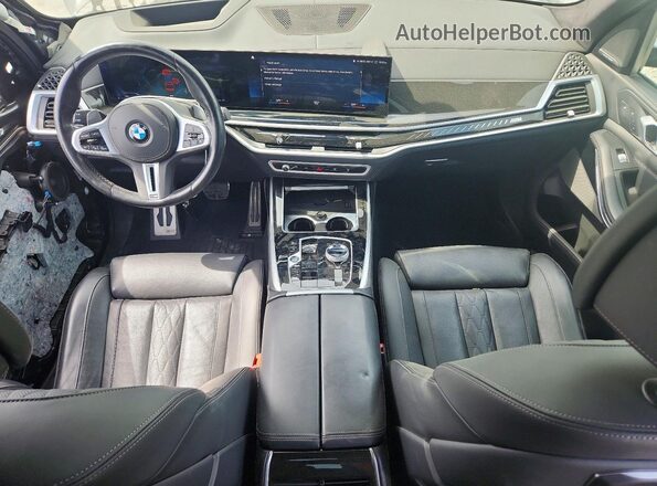 5UX33EM02P9R10717 2023 BMW X7 Black წინა პანელის ხედი