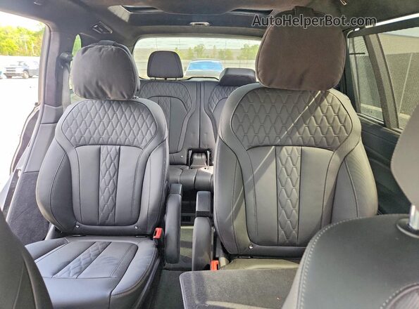 5UX33EM02P9R10717 2023 BMW X7 Black უკანა სავარძლების ხედი