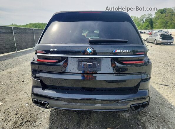 5UX33EM02P9R10717 2023 BMW X7 Black უკანა ხედი