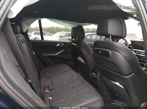 5UX33EU05S9X55654 2025 BMW X5 Blue Vista de la etiqueta del VIN
