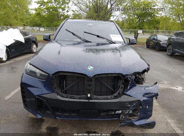 5UX33EU05S9X55654 2025 BMW X5 Blue Vista del cuadro de instrumentos